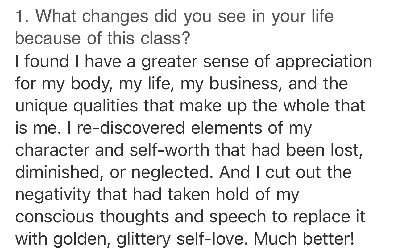 HAPPILY EVER AFTER - A (SELF) LOVE 💖 STORY - ONLINE CLASS