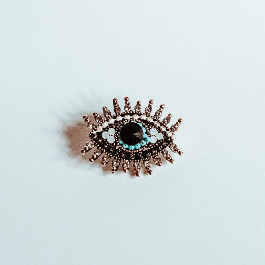 Sparkly Evil Eye Pin
